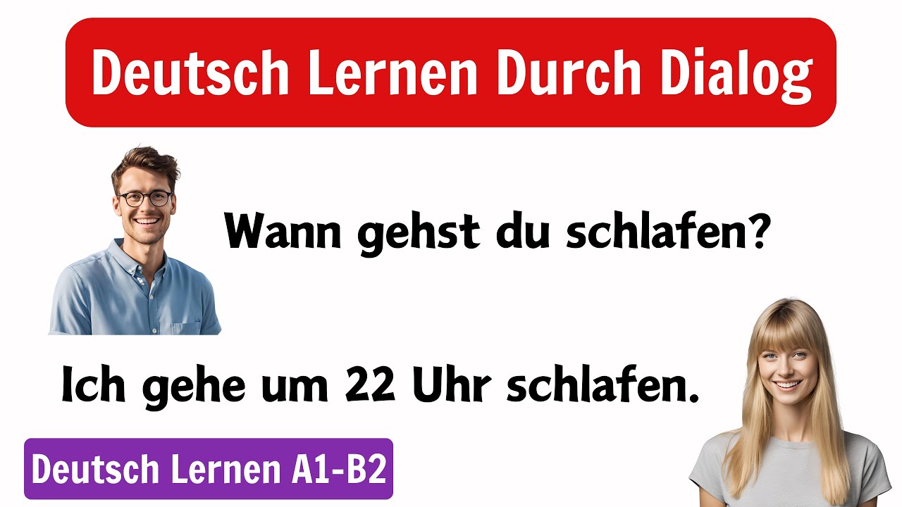 Deutsch Lernen Mit Dialogen | Tägliche Deutsche Fragen und Antworten A1 ...