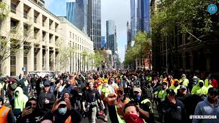 Thousands of Victorians marched through the streets of Melbourne on the 21.09.21