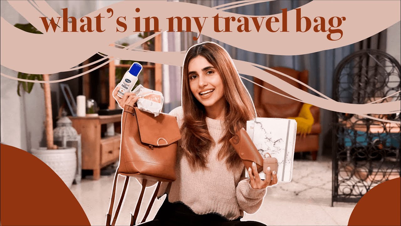 what's in my travel bag 2021 YouTube