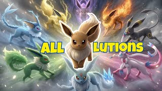 All Eevee Evolutions Transformation Cinematic Ai Fanart