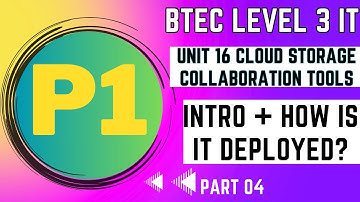 BTEC Level 3 IT - Unit 16 - Cloud - Part 04 - INTRODUCTION  and "P1"