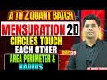 When circles touch each other !! Area & Perimeter By Abhinay Sharma (Abhinay Maths)