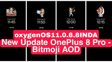 OnePlus 8 Pro New Update 11.0.8.8 Aug 2021 | Bitmoji AOD