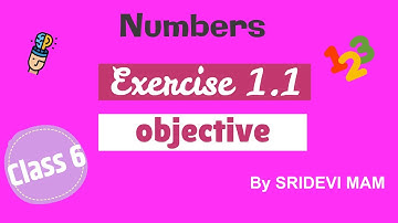 TN Samacheer class 6 maths Term 1 Chapter 1 ( Numbers ) Exercise 1.1 objective 6th maths tami