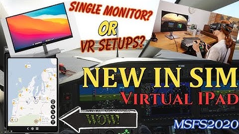 Msfs2020 *NEW SKY4SIM* Virtual in Sim IPad! No more minimizing the sim for Charts or Info!