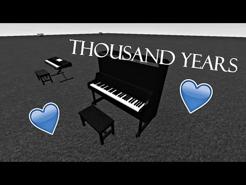 Roblox Piano Thousand Years Sheets In Desc Youtube
