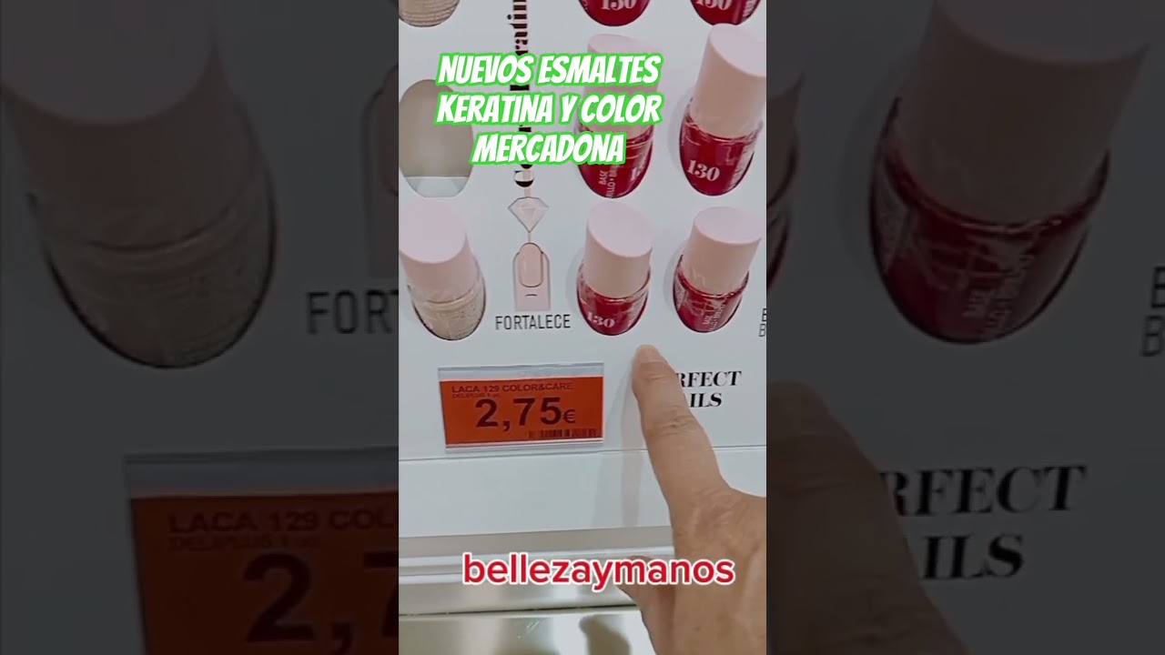 💥💅🏼Nuevos esmaltes keratina color y sérum #mercadona #uñas #novedad
