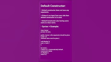Default Constructor in C++ with concept, syntax & example #default #constructor #cpp