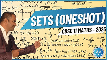 Sets ONESHOT | Full Chapter | CBSE Class 11 Maths 2025 Tamil |