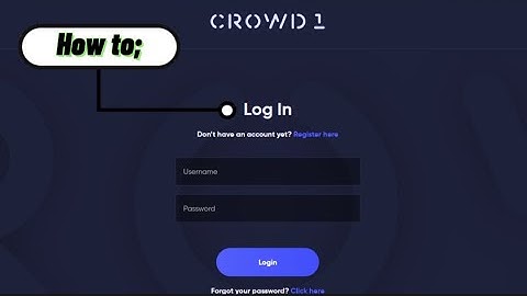 HOW TO Log in at CROWD1 Dashboard? || MOBILE BUSINESS