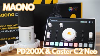MAONO caster C2NEOとダイナミックマイクPD200Xをレビュー