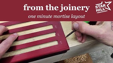 from the joinery — mortise and housing layout in under a minute with the ezl