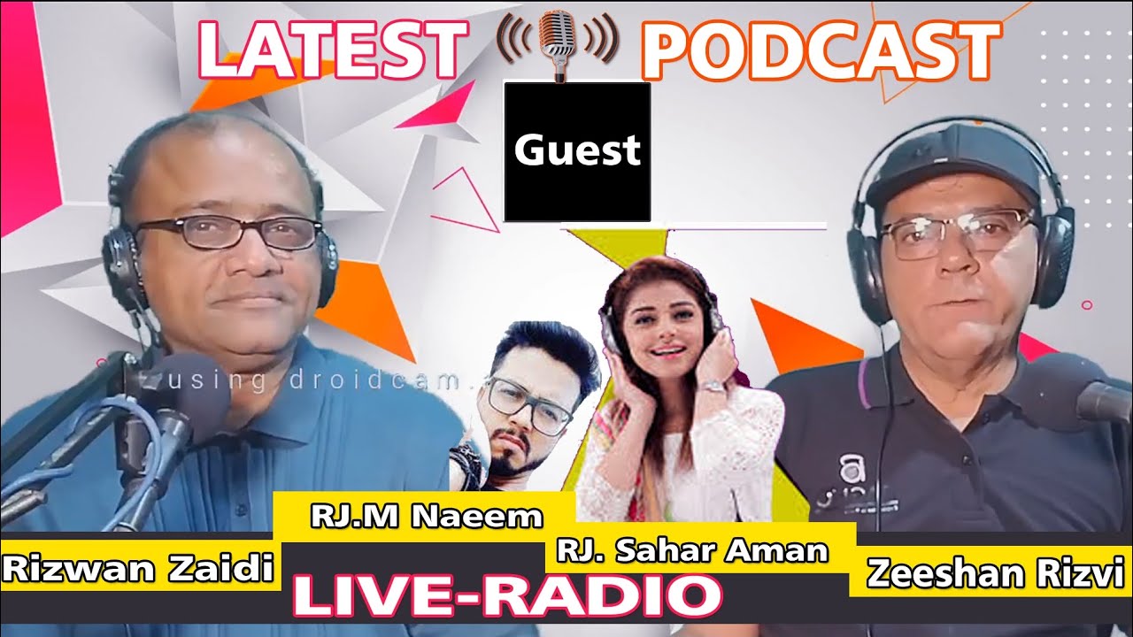 Rj Rizwan live video podcasts | rj rizwan zaidi | radio podcast | shtv - YouTube