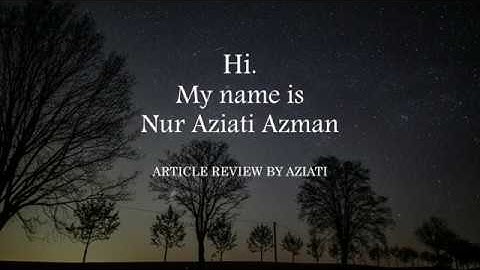 MAF 681 Article Review - Beyond Salad Bar: Building Psychologically-Healthy Workforce