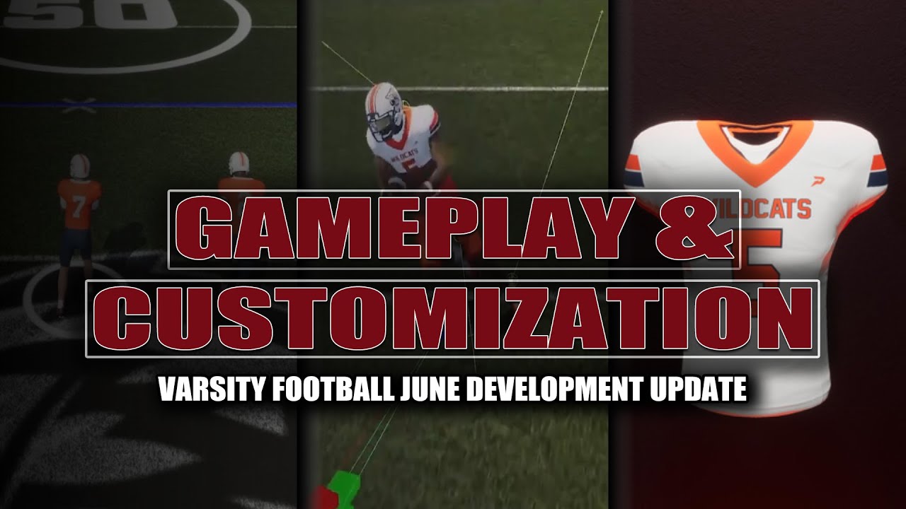 Varsity high school football video game JUNE 2025 DEV. UPDATE! YouTube