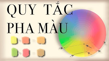 CÁC QUY TẮC PHA MÀU ( Không còn pha màu theo cảm tính )