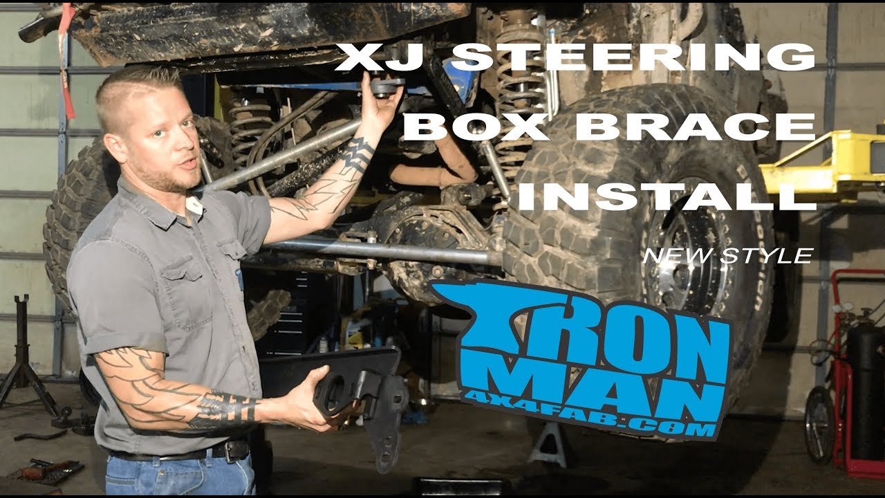 New XJ Steering Box Brace Install YouTube