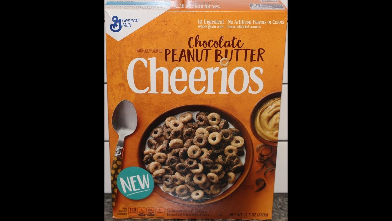 Chocolate Peanut Butter Cheerios Cereal Review YouTube