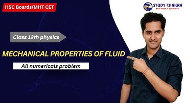 Mechanical Properties of Fluid | Numerical Problems | Class 12th physics | HSC MH board