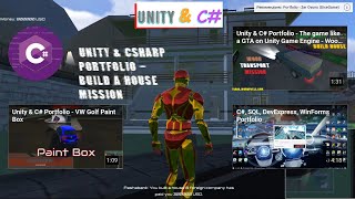 Unity Game Engine & C# Portfolio - Build a house