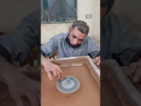 تشكيل الفيروز السيناوي الطبيعي بطريقة يدوية