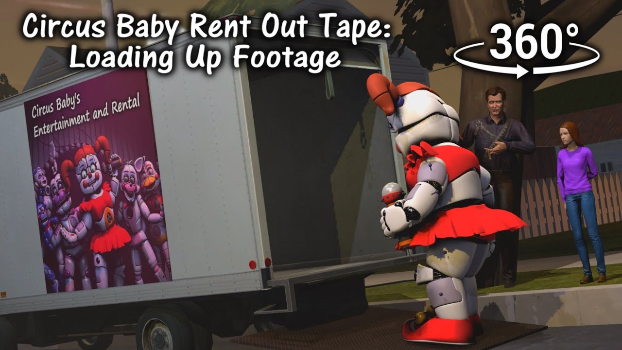 360° Baby Rent Out Tape Loading Up Footage FNAF Sister Location (VR