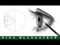 How to Draw a Realistic Eye - SIDE VIEW Tutorial - You can draw this!