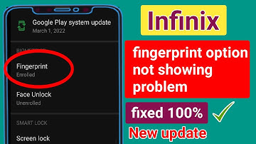 Fix fingerprint option not showing on infinix.fingerprint option missing on infinix mobile fix