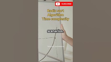 Time complexity of the algorithm Radix sort | What is time complexity of the Radix sort algorithm