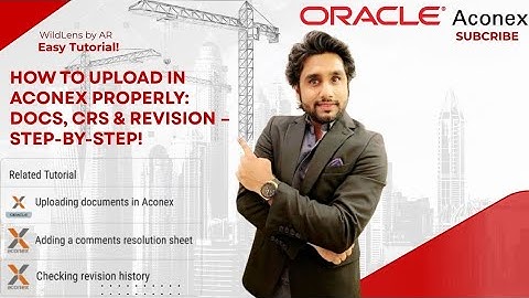 How to Upload Documents in Aconex with CRS File + Track Revisions @Learn-With-Junaid