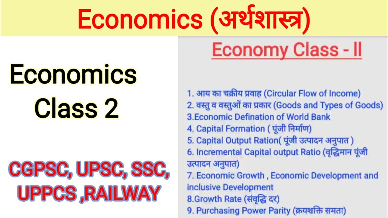 Economy Basics: Goods, Market Price, ICOR aur World Bank Definition | Factors of Economy | Explained