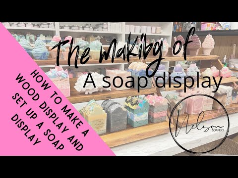 Video: How to make a wood market display for soaps, candles or products using wood chopping boards & timber