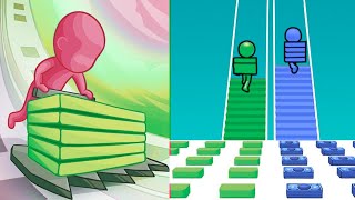 Stack Colors vs Bridge Race – Who Wins the Color Battle? 🤯🌈 | Part 4