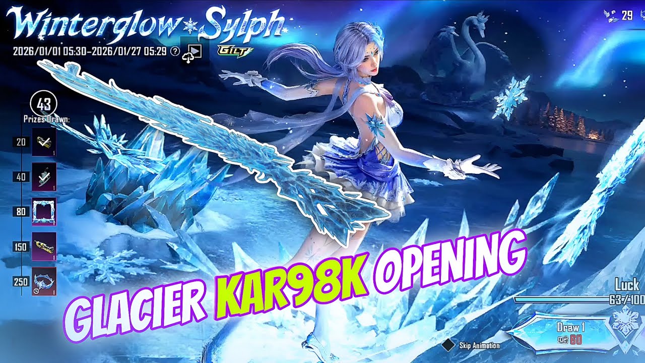 😍 NEW WINTERGLOW SYLPH SET CRATE OPENING IN BGMI | JK08 GAMING 