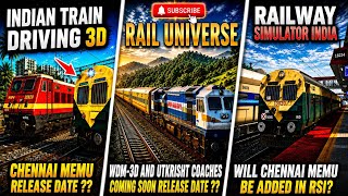 Chennai MEMU Release Date? 😱 Indian Train Driving 3D, Rail Universe & RSI BIG Update! screenshot 4