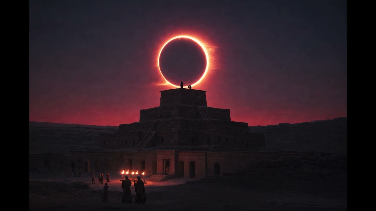 BLACK SUN OF BABYLON 🌑 Ritual Techno Eclipse | Ancient Mesopotamian Ceremony 