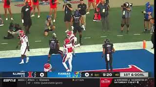 Jalon Daniels 4 Yard Touchdown Pass to Torry Locklin | Illinois vs Kansas