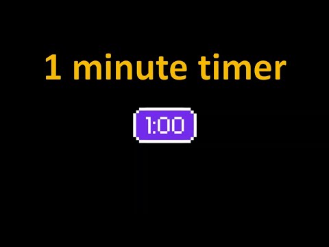 1 minute Retro Digital Pixel Timer With Alarm