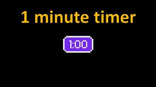 1 minute Retro Digital Pixel Timer With Alarm