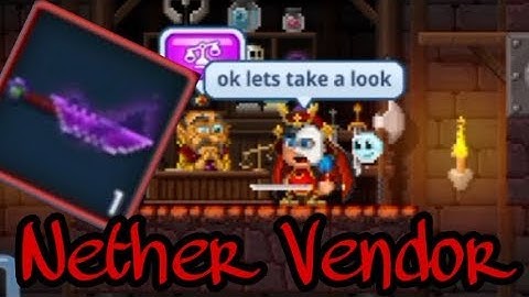 New pixel worlds update: The items of the nether vendor