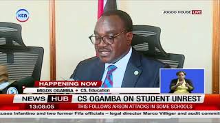 Julius Ogamba addresses the public in regards to nationwide unrest in schools