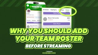 sidelineHD: Adding Players to Your Roster