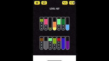 water sort puzzle level 407