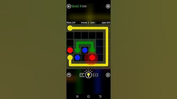 Flow Free Walkthrough Classic Park 6x6 Gameplay (Level 4)