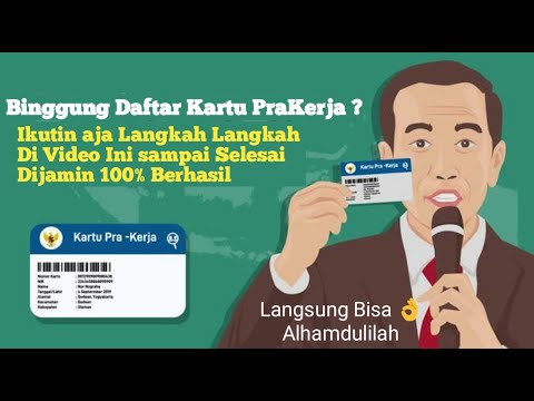 Cara Mendaftarkan Akun Pra kerja lewat hp android Secara Online - Prakerja.go.id