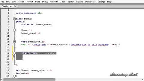C++ Static Member Functions    Methods in Classes  64 C++ Object Oriented Programming Video Tutorial