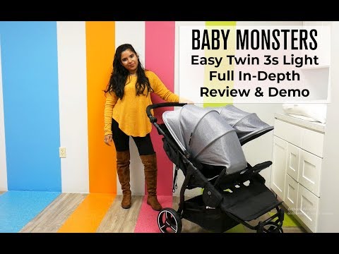 baby monster easy twin stroller