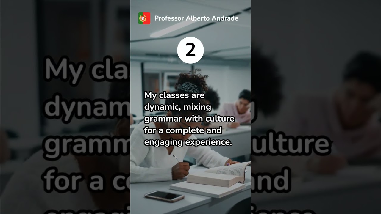 Learn European Portuguese with Professor Alberto Andrade