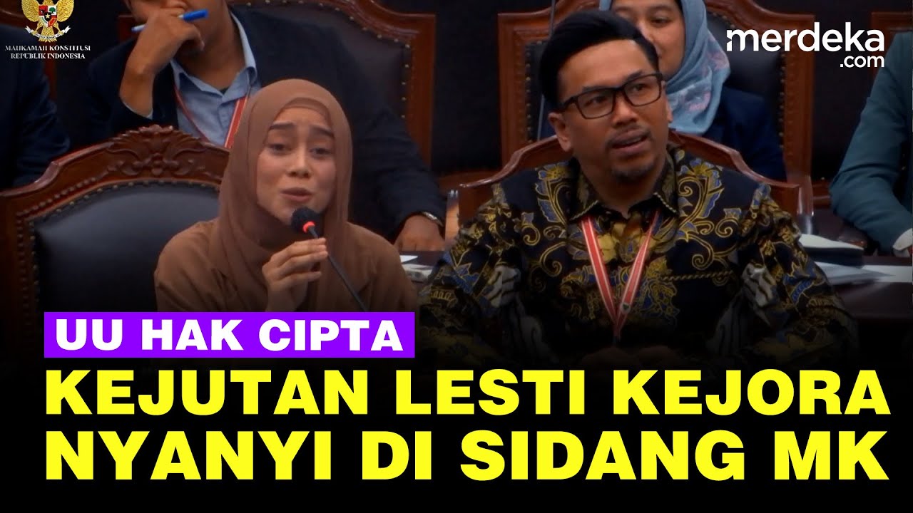 Sidang MK Meriah! Lesti Kejora & Sammy Simorangkir Nyanyi saat Bahas UU Hak Cipta
