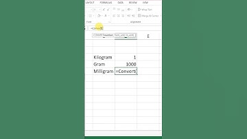 Convert Kilogram into Milligram in Microsoft Excel #msexcel #milligram #excel #shorts